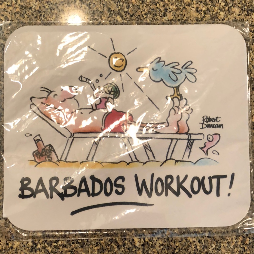 “Barbados Workout” Mouse Pad